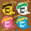 BABY IN CARステッカー CAR ON BABY？