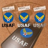 U.S.AIR FORCE アメリカ空軍マーク オリジナル文字入れステッカー