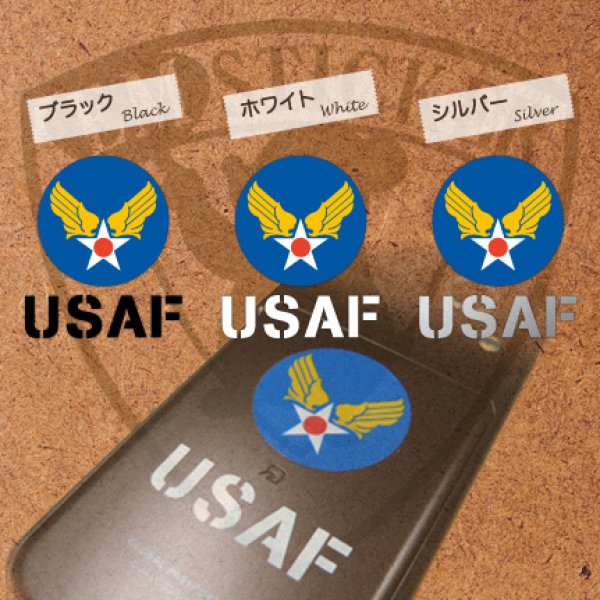 画像1: USAF アメリカ空軍マーク ミニステッカー (1)