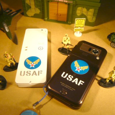 画像1: USAF アメリカ空軍マーク ミニステッカー